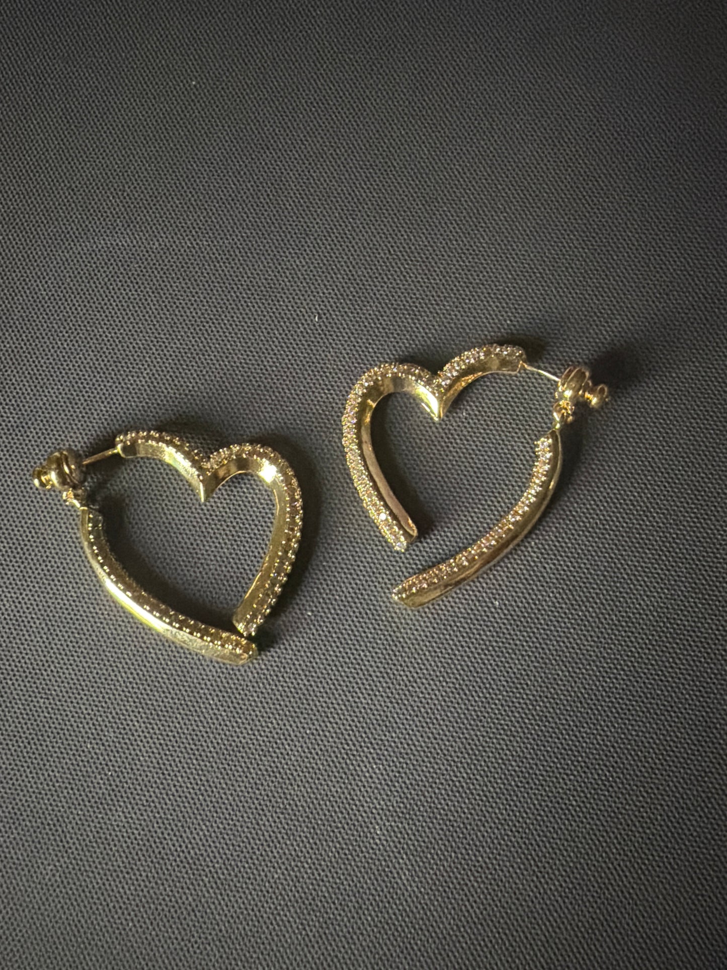 Heart Separted Earrings - 18K Gold Filled Hypoallergenic (Copy)
