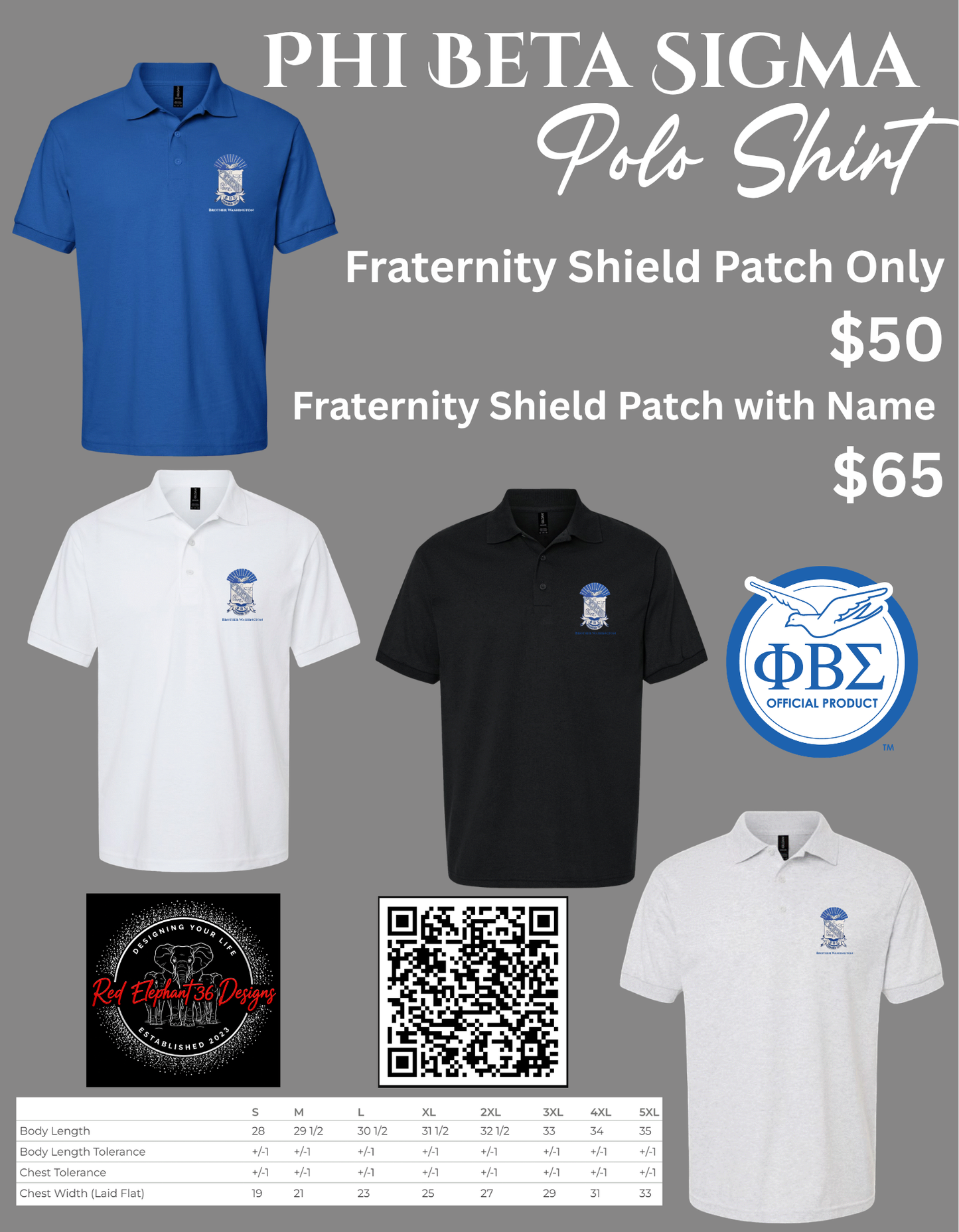 PBS Fraternity Polo Shirt