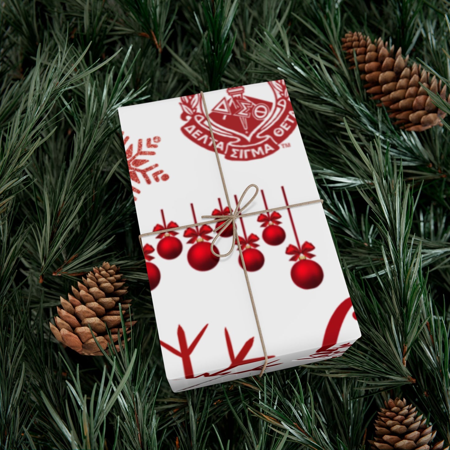 Delta Sigma Theta Christmas Wrapping Paper Roll