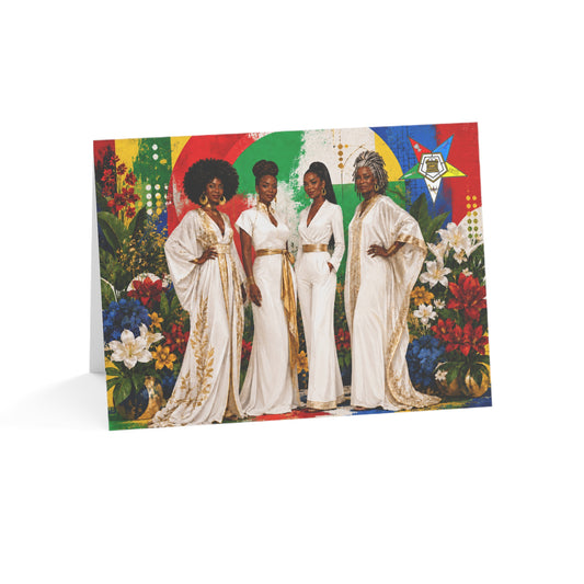 OES Illustrated Card Blank Inside - Greeting Cards, Perfect for Celebrations, Friendship, Special Occasions, Artful Designs, Meaningful Gifts
