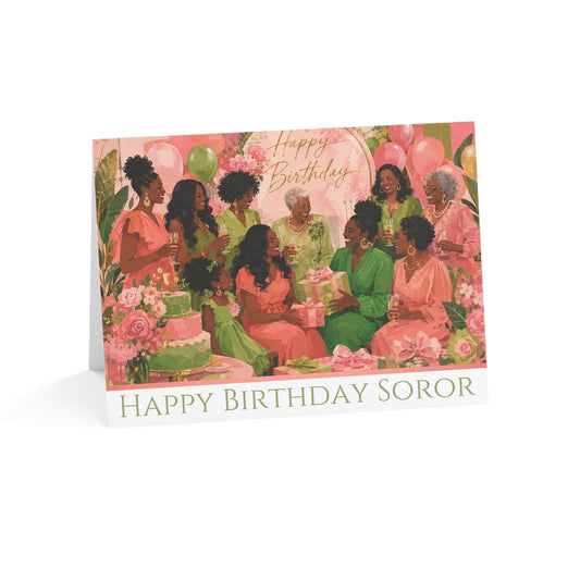 AKA Happy Birthday Soror: Greeting Cards, Perfect for Crossings Celebrations, Friendship, Special Occasions, Artful Designs, Meaningful Gifts