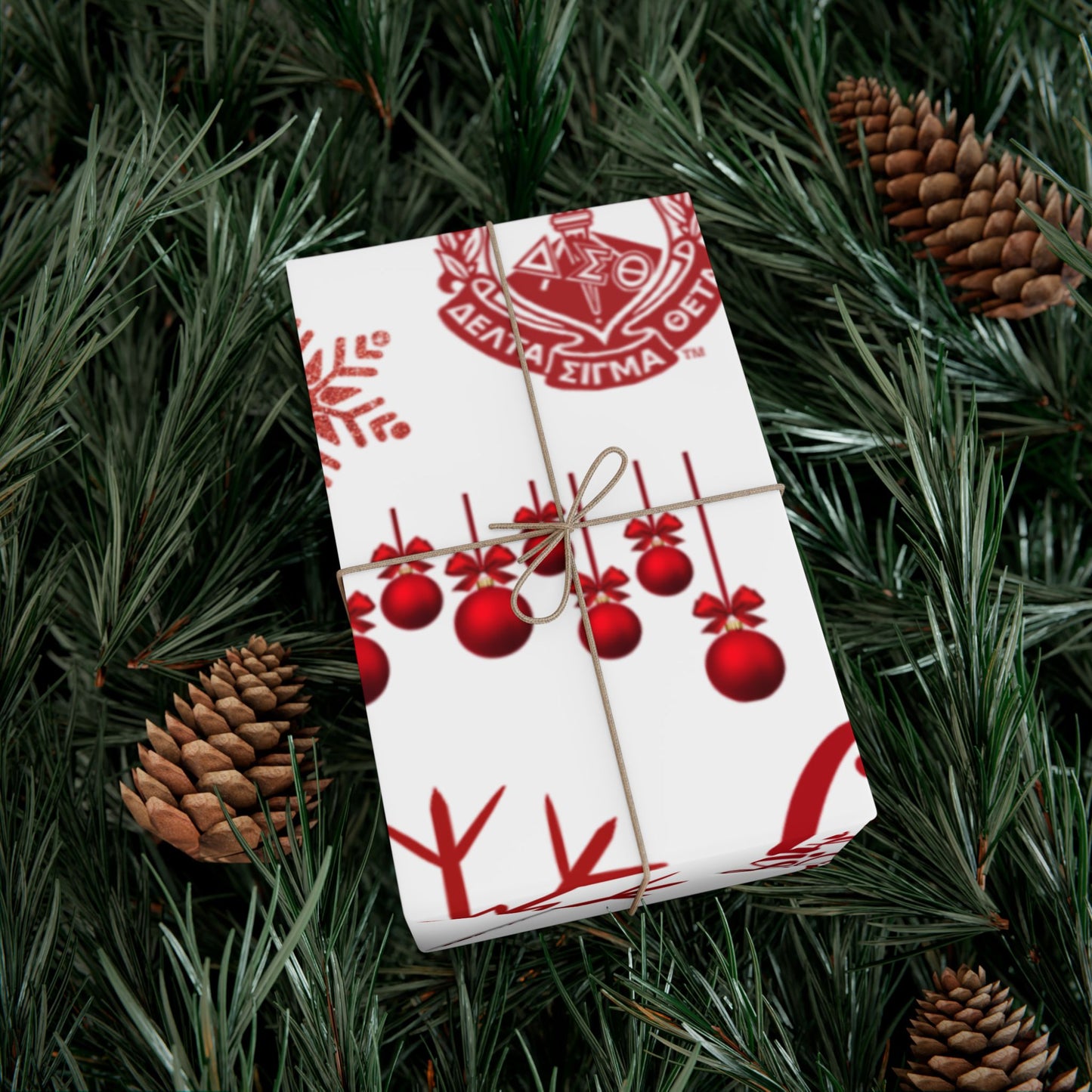 Delta Sigma Theta Christmas Wrapping Paper Roll