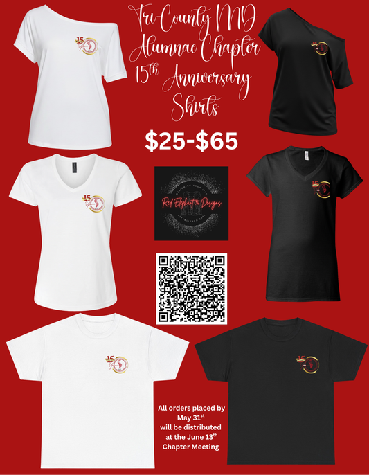 DST Tri County MD Alumnae Chapter 15th Anniversary T-Shirt/Sweatshirt