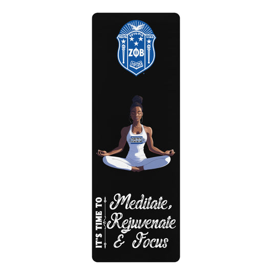 ZPB Yoga Mat - It's Time to Meditate, Rejuvenate and Focus