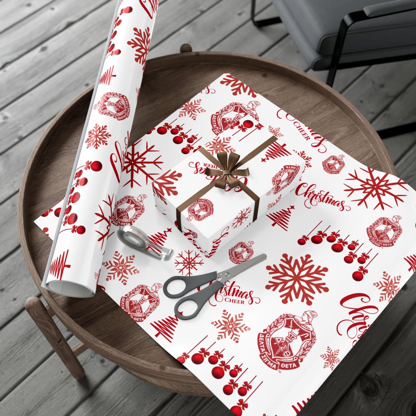Delta Sigma Theta Christmas Wrapping Paper Roll