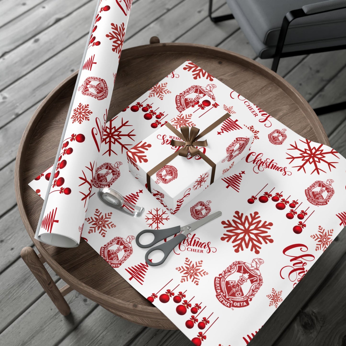 Delta Sigma Theta Christmas Wrapping Paper Roll