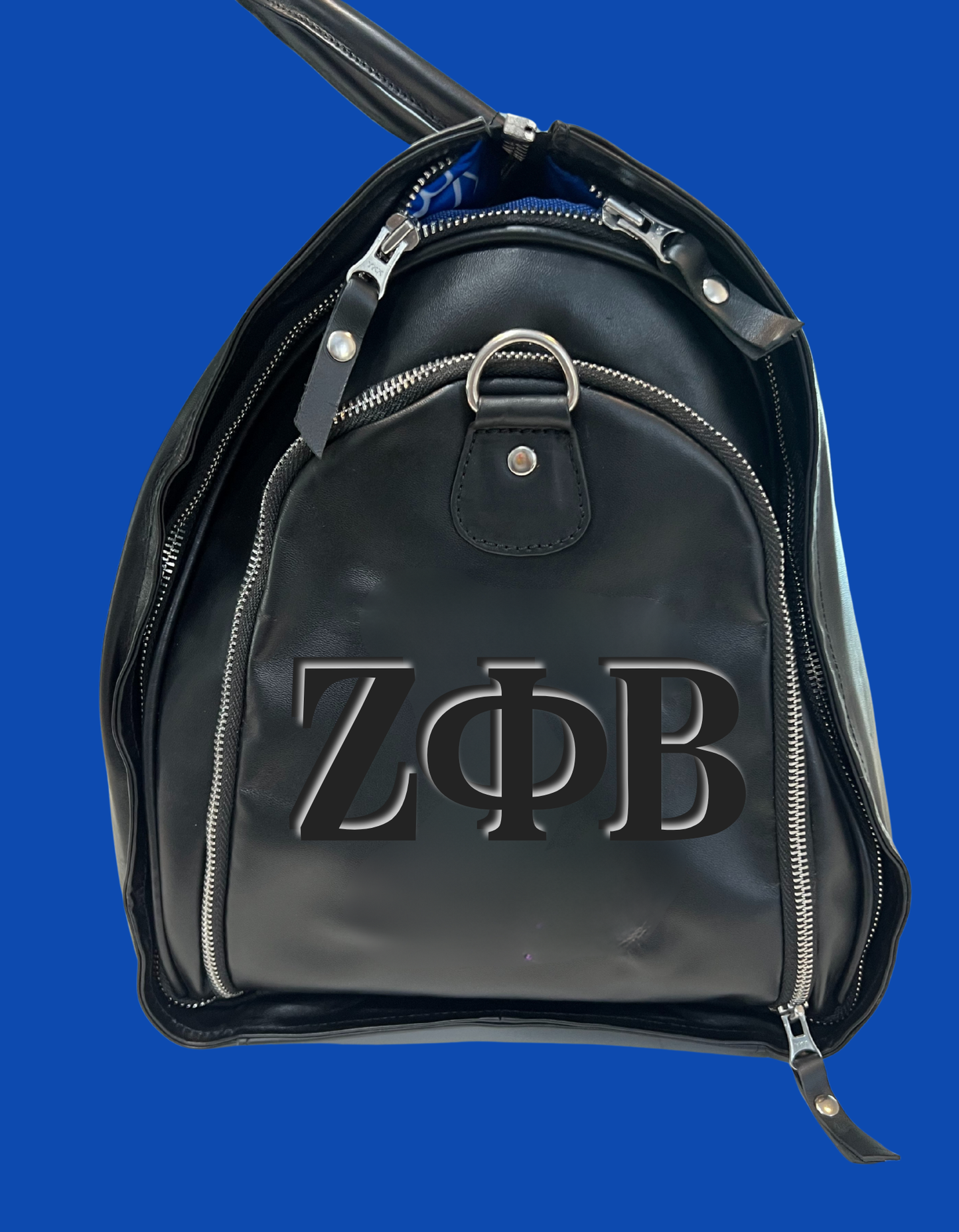 Zeta Phi Beta Genuine Leather Weekender Garment Bag