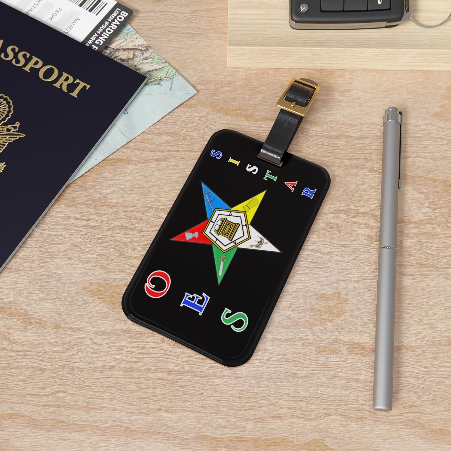 Eastern Star Luggage Tag — Order of the Eastern Star 1850 Travel ID