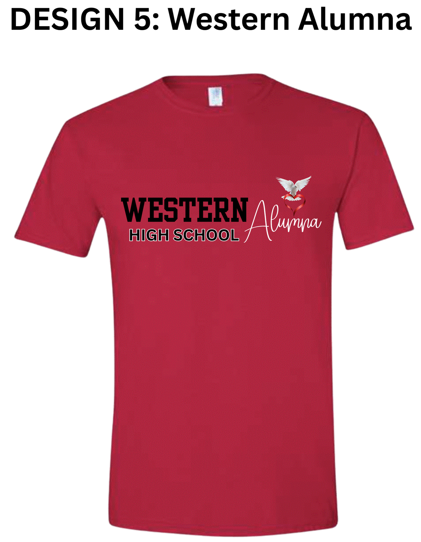Western High School T-Shirts (5 Different Designs)