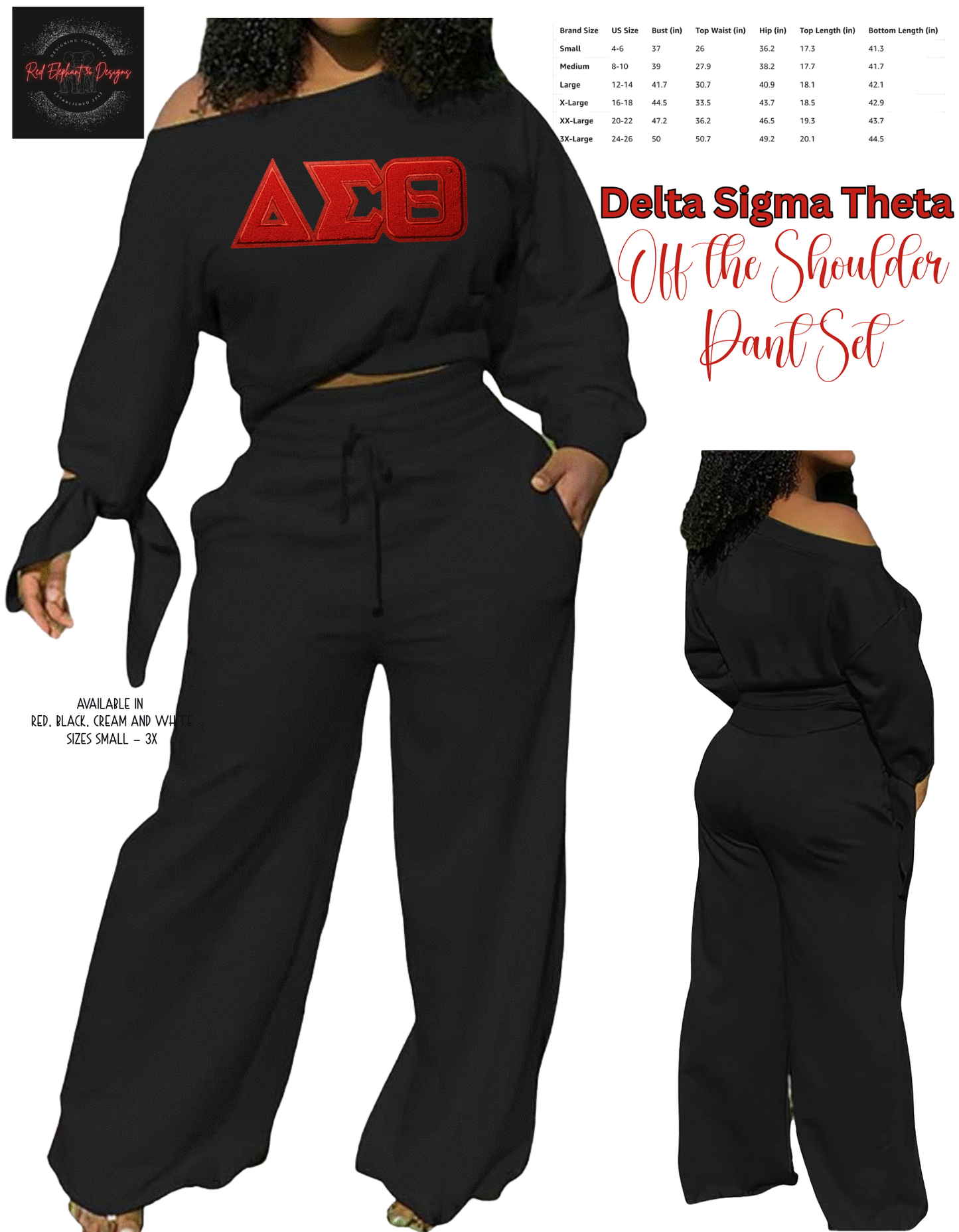 DST Off the Shoulder Pant Set