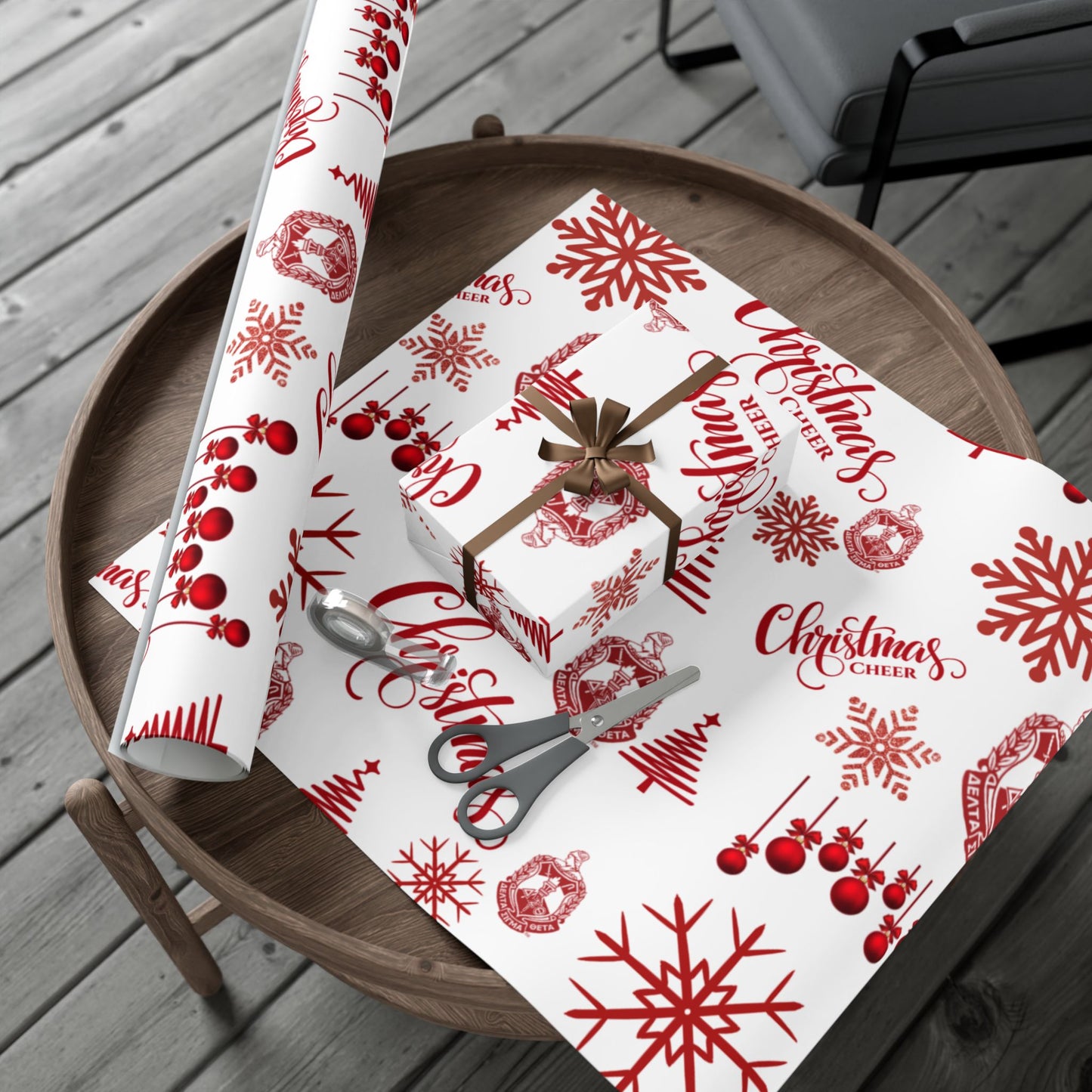Delta Sigma Theta Christmas Wrapping Paper Roll