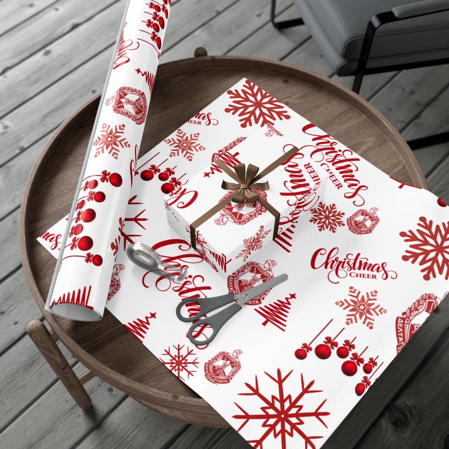 Delta Sigma Theta Christmas Wrapping Paper Roll