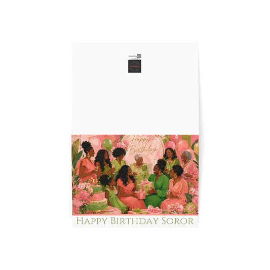 AKA Happy Birthday Soror: Greeting Cards, Perfect for Crossings Celebrations, Friendship, Special Occasions, Artful Designs, Meaningful Gifts