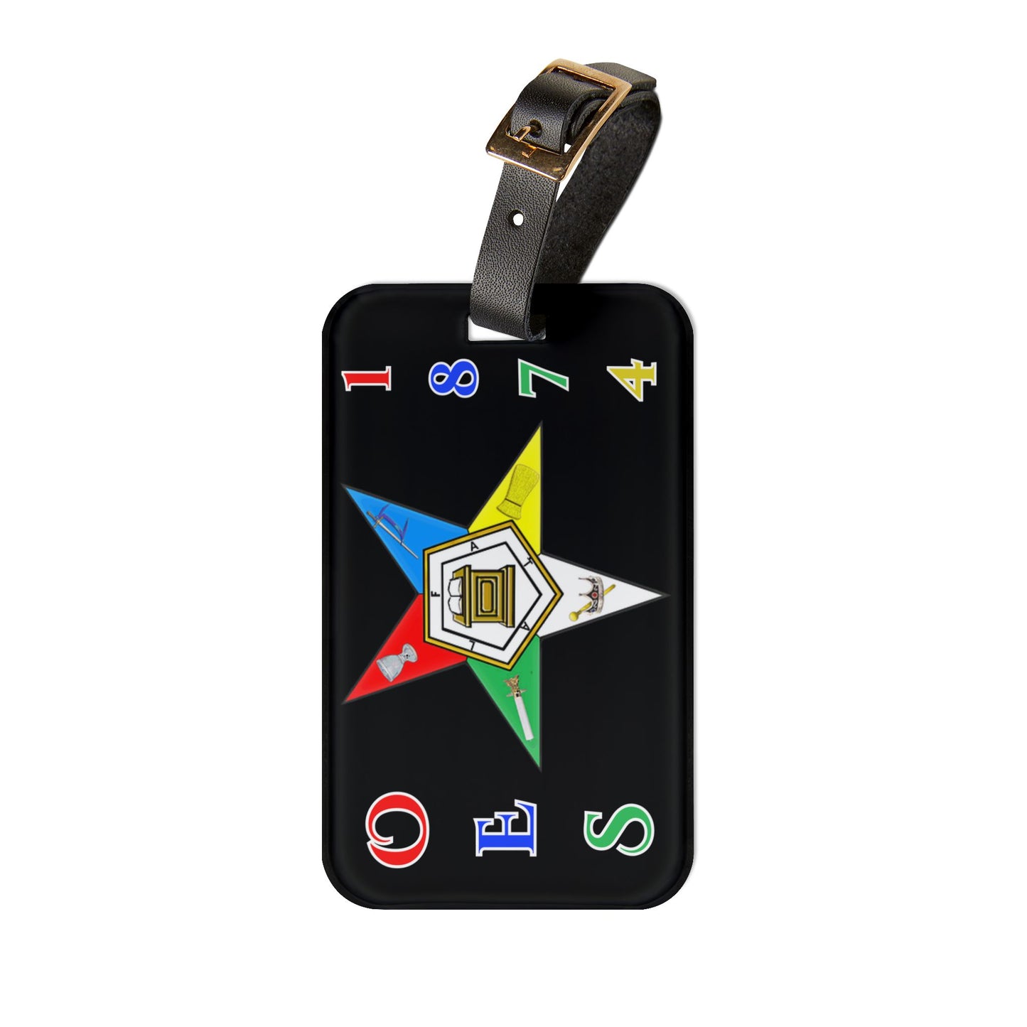 Eastern Star Luggage Tag — Order of the Eastern Star 1850 Travel ID
