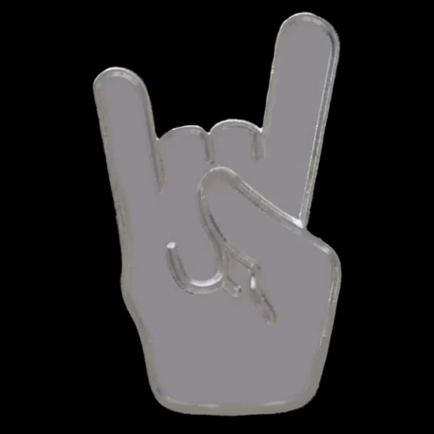 PBS Hand Symbol Lapel Pin