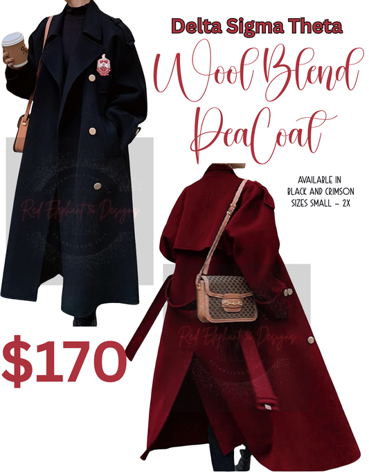 DST WOOL BLEND LONG LENGTH PEA COAT