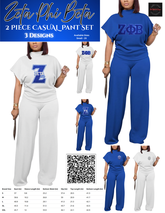 ZPB 2 Piece Casual Pant Suit