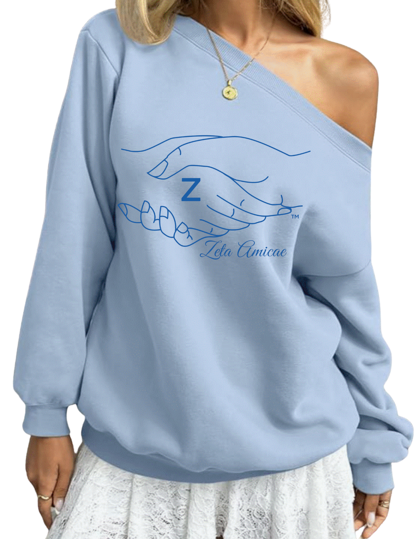 ZA Off Shoulder Long Sleeve Pullover Top Oversized Shirt